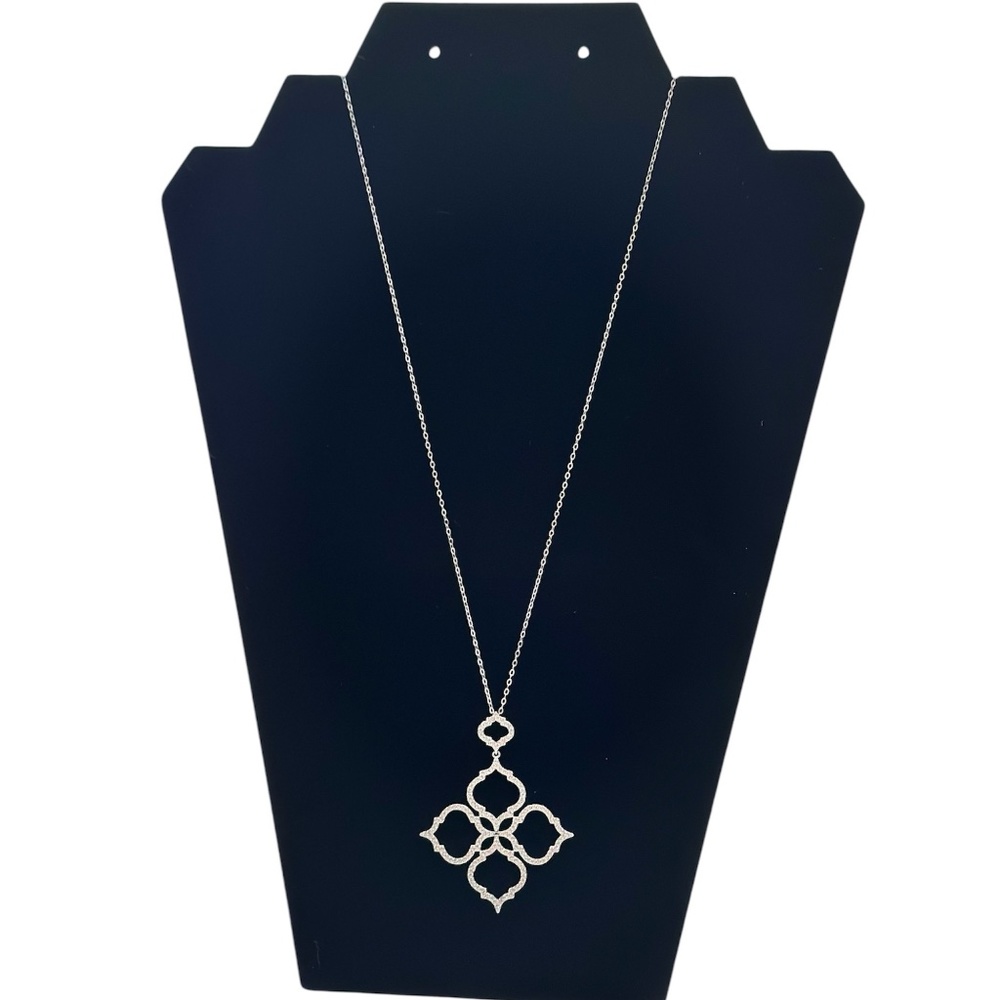 Cubic Zirconia Clover Pendant
